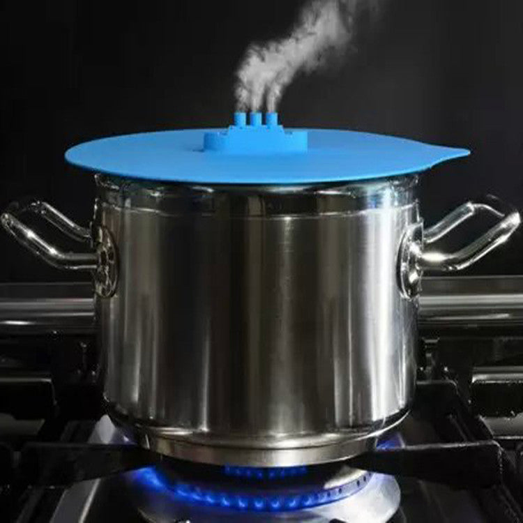 Steam-type steamer lid Environmental protection spill-proof cover microwave oven available Silicone cover In stock