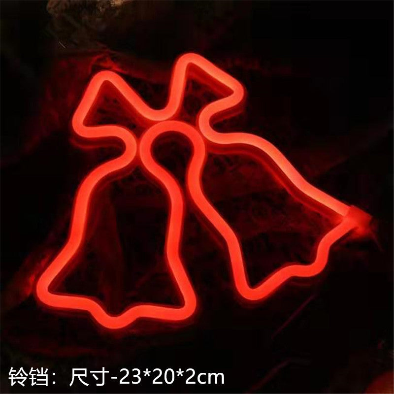 Luci al neon a LED con luci a forma di Cuore , Fulmine ,Fenicottero , Cactus ecc...