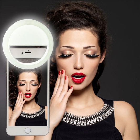 New LED fill light RK12 Rechargeable LED Flash Female anchor beauty eye charm selfie live artifact